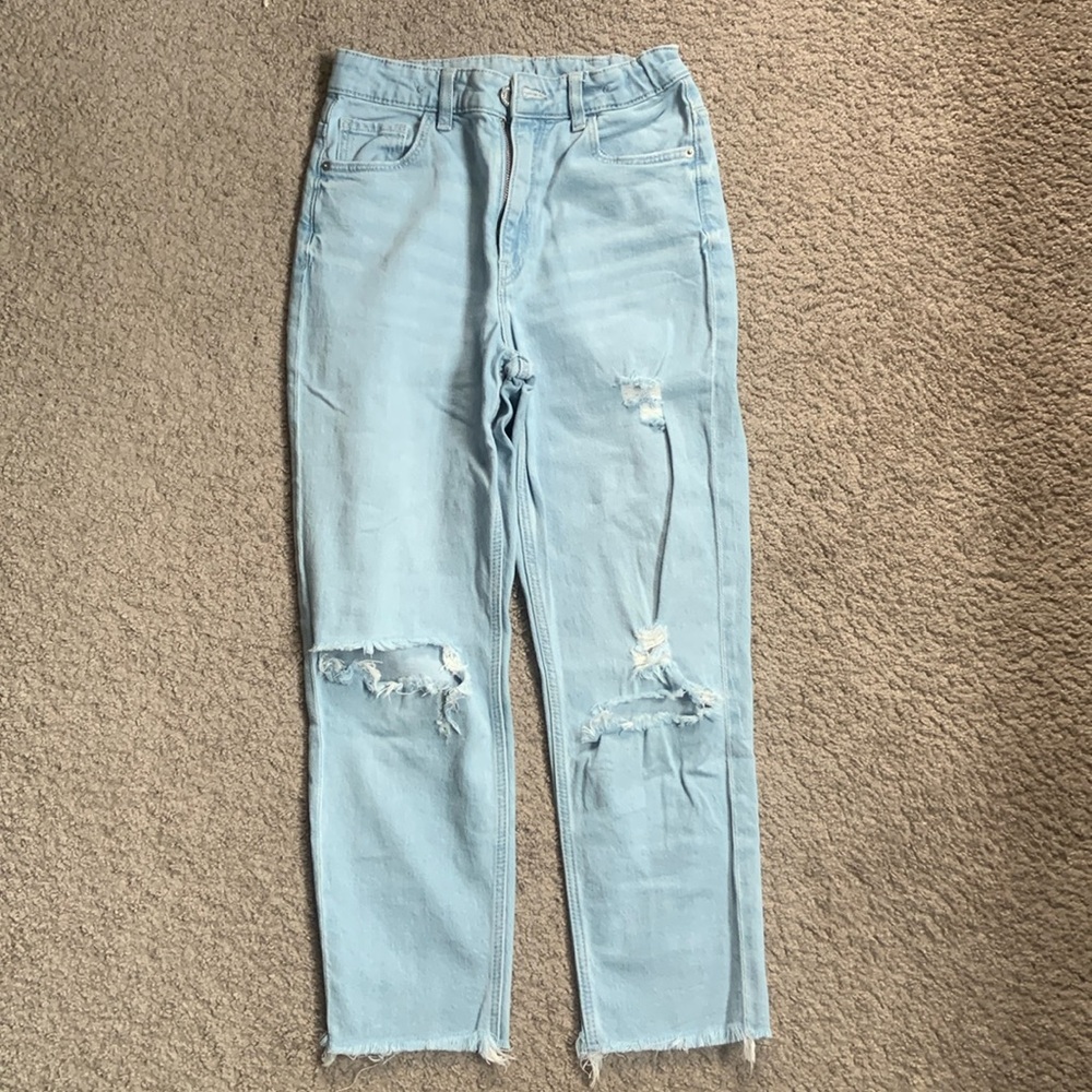 H&M girls size 10 distressed jeans